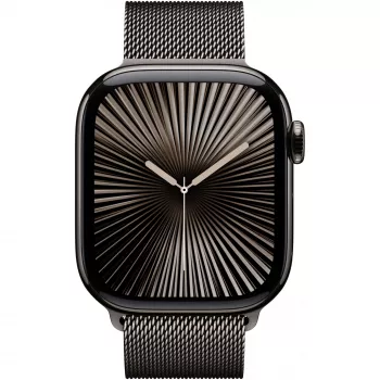 APPLE Watch Series 10 GPS + Cellular 42 mm caixa de titânio em ardósia com pulseira Milanese Loop em ardósia