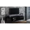 Móvel de TV Cama SIGMA1 180 preto/preto brilhante