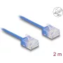 Cabo de rede DeLOCK RJ45 Cat.6 2 m azul