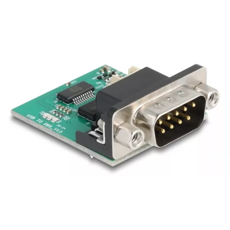 Conversor série DeLOCK 90781 repetidor isolador USB 2.0 RS-232 preto verde