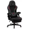 Cadeira de gaming huzaro Force 4.6 — assento ergonómico em tecido, altura ajustável, reclinável, apoio lombar, 130 kg máx., largura do assento 41 cm