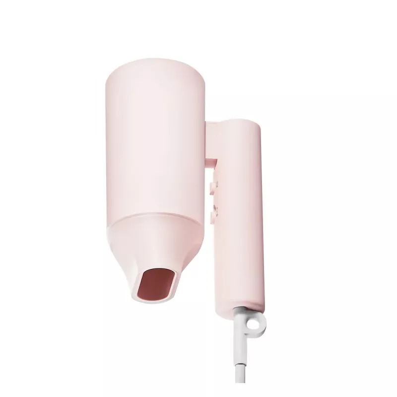 Secador de cabelo Xiaomi H101 1600 W, modelo de viagem dobrável, tecnologia de iões, 2 níveis de temperatura, cabo de 1,7 m, rosa