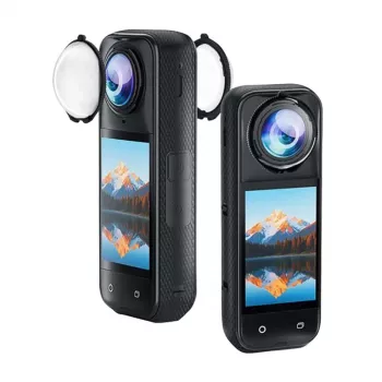 Proteção da objetiva Puluz PU749T para câmara Insta360 X5 — acessório de proteção solar