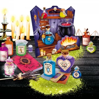 Conjunto de ciência educativa Liscianigiochi Crazy Science Casa das Bruxas (modelo 304-PL100255)