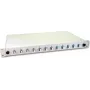 Caixa de fusão de fibra ótica Lightwin, 24 fibras, 12x DLC monomodo, 9/125µm OS2 G657.A1 pigtail caixas de fusão (SPBOX 24E09 OS2 DLC)