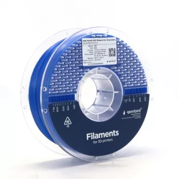 Filamento GEMBIRD ABS 1,75 mm 1 kg — Azul para impressão 3D