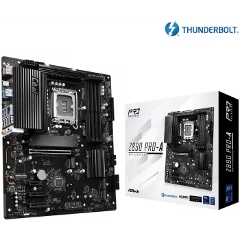 Motherboard ASRock Z890 Pro-A ATX — chipset Intel Z890, LGA 1851, DDR5, 4x DIMM, 256 GB, 2.5Gb LAN, PCIe Gen5