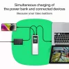 Bateria portátil Green Cell PBGC25UD, 25200 mAh, Li-Ion, 140 W de potência total, 2× USB-C + 1× USB-A, ecrã OLED, caixa em alumínio