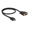 Adaptador de cabo de vídeo DeLOCK 85651 0,5 m HDMI tipo A DVI preto