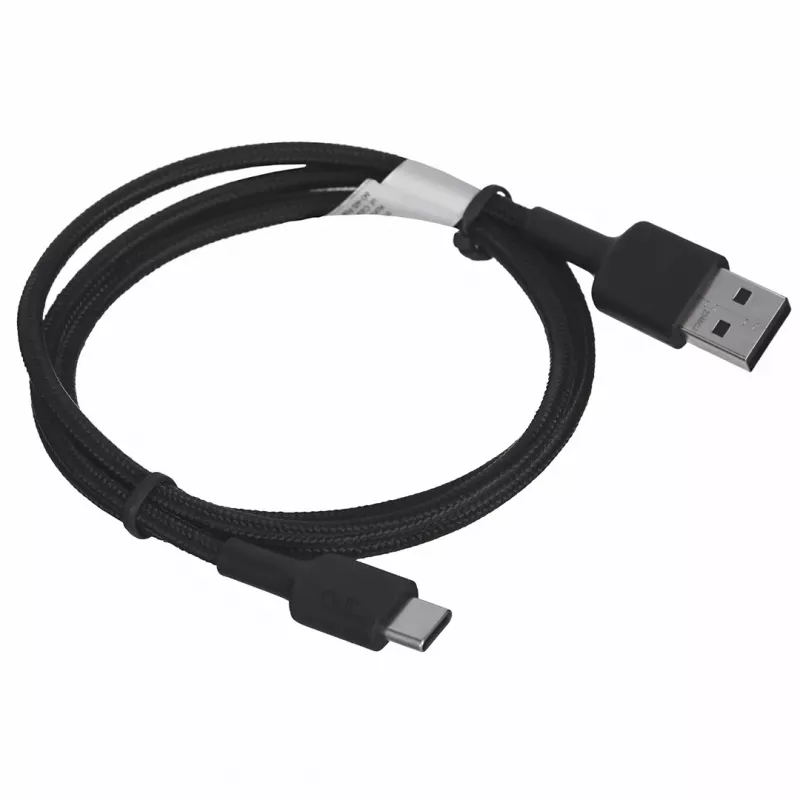 AUKEY CB-CD30 cabo de USB-A para USB-C 0,9 m, entrançado de nylon, 60W PD, 3A, preto