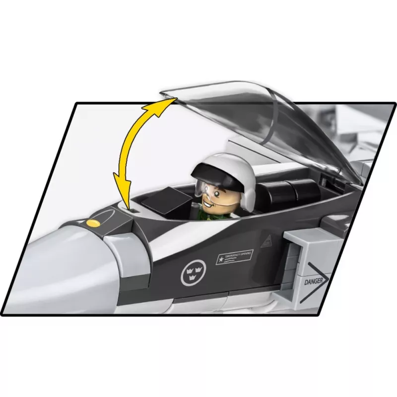 Bricks Armed Forces SAAB Jas 39 Gripen E 480 peças