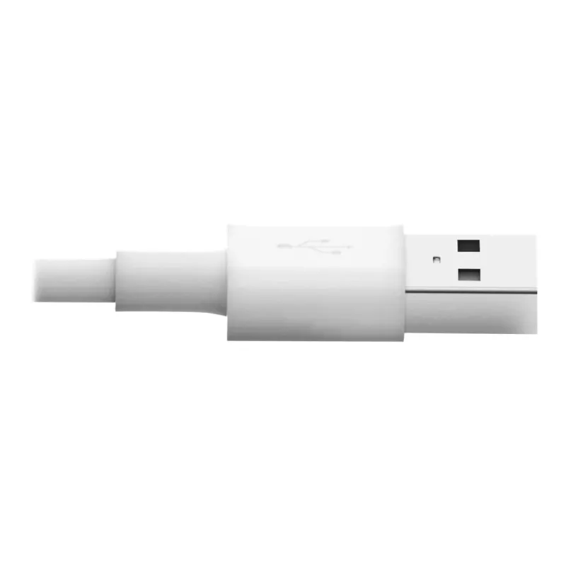 Cabo de sincronização/carregamento USB-A para Lightning Eaton Tripp Lite Series (M/M) - Certificado MFi, branco, 6 pés (1,8 m) - Cabo de dados/alimentação - USB macho para Lightning