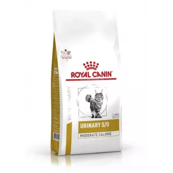 Ração seca para gatos Royal Canin Urinary S/O Moderate Calorie 9 kg — gatos adultos, aves, 34% proteína, 11% gordura