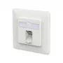 METZ CONNECT tomada de ligação E-DAT C6A LSA++ 1 porta UP branco tráfego