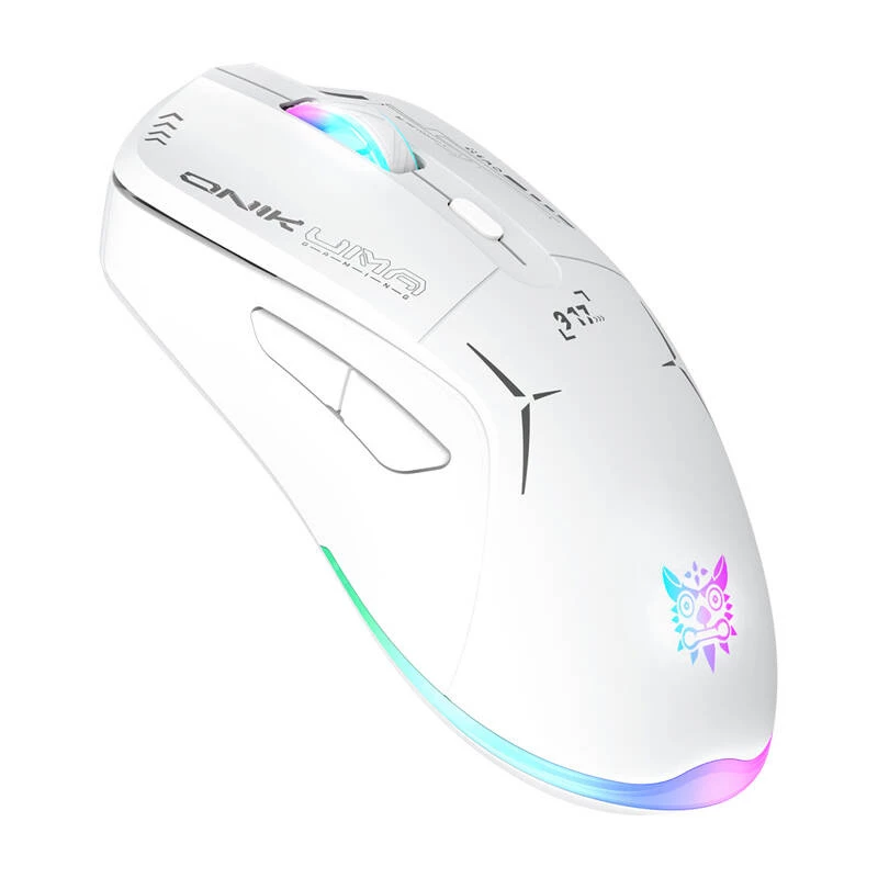 Rato gaming Onikuma CW917 2.4G com fio branco