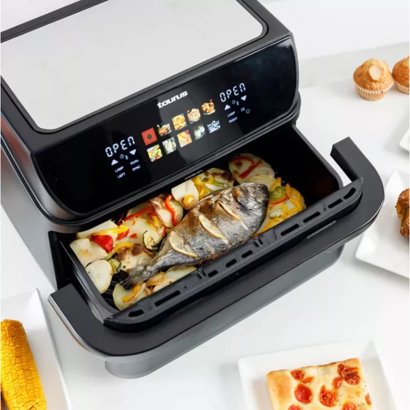 Fritadeira sem gordura com cesto longo e grelhador Taurus 973004000