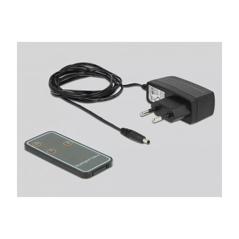 DELOCK Switch DisplayPort 1.4 2 x 2 DisplayPort In para 1 x 2 DisplayPort Out 8K