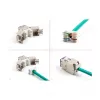 Módulo Keystone DeLOCK 88121 plano violeta RJ-45 10 unid.