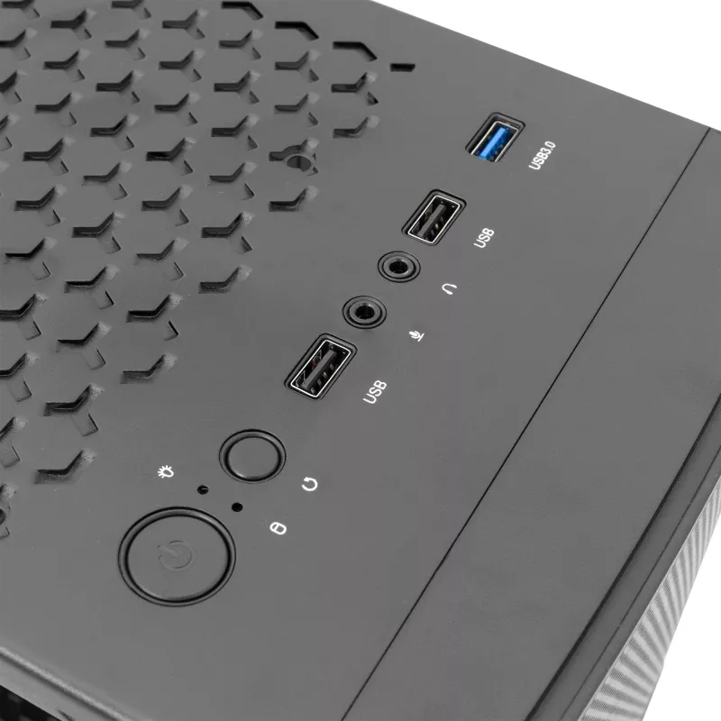Caixa de computador Panzer-2 White Shark GCC-2402 ATX preta