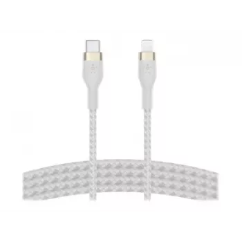 Belkin BOOST CHARGE - Cabo Lightning - USB-C macho de 24 pinos para Lightning macho - 1 m - branco - para Apple iPad/iPhone/iPod (Lightning)