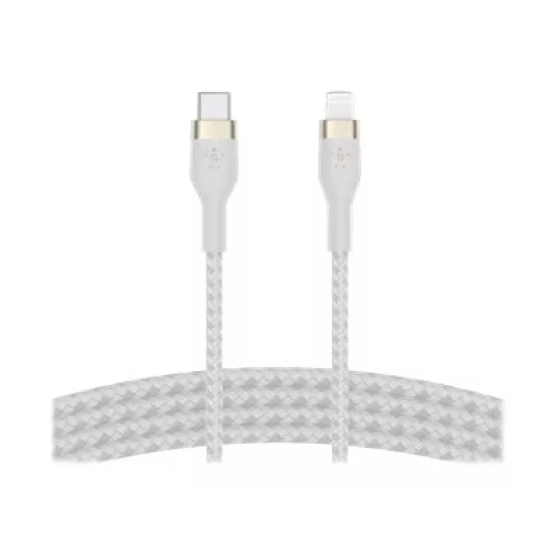 Belkin BOOST CHARGE - Cabo Lightning - USB-C macho de 24 pinos para Lightning macho - 1 m - branco - para Apple iPad/iPhone/iPod (Lightning)