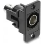 Conector fêmea BNC para montagem em painel DELOCK 91107 — conector fêmea BNC para conector fêmea BNC, preto