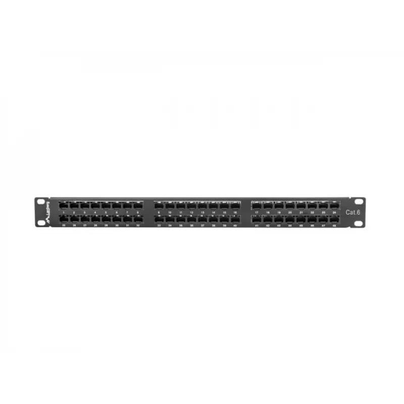 Lanberg PPU6-1048-B - Patch panel - 1U - 19 polegadas