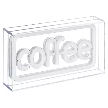 Letreiro luminoso LED néon ActiveJet AJE-NEON COFFEE, multicolor, USB 5V, montagem à superfície, moldura em plástico AS
