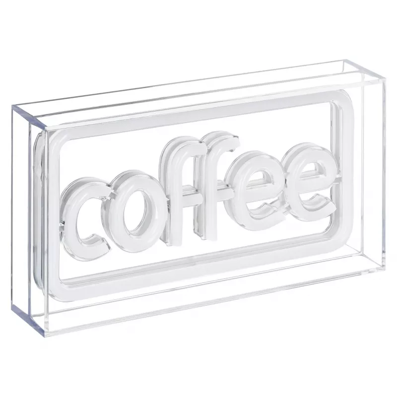 Letreiro luminoso LED néon ActiveJet AJE-NEON COFFEE, multicolor, USB 5V, montagem à superfície, moldura em plástico AS