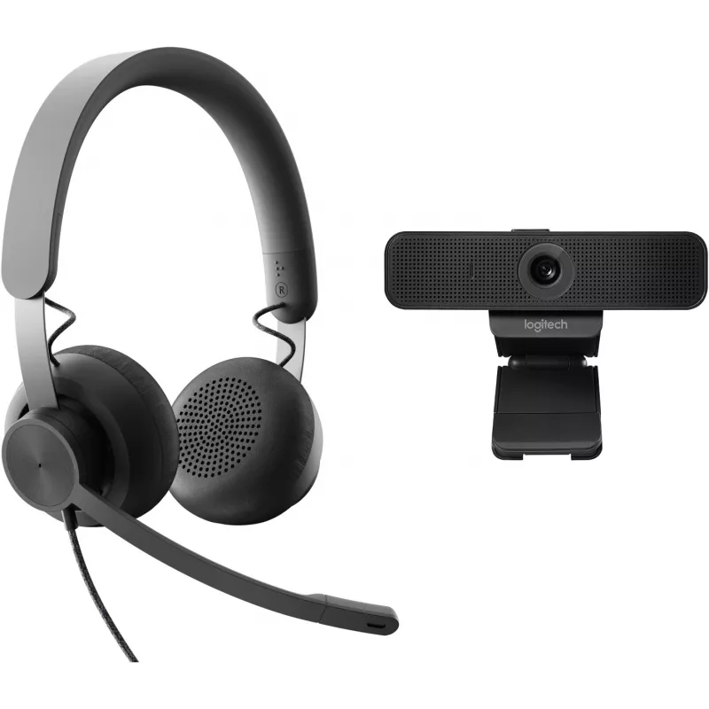 Sistema de videoconferência pessoal Logitech Zone Wired UC