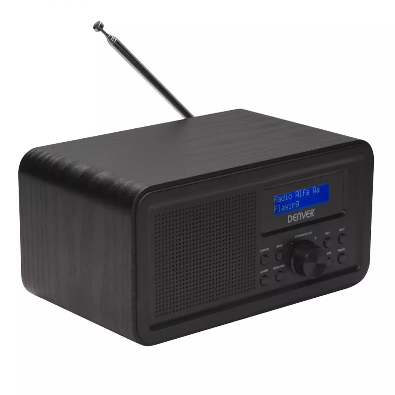 DENVER DAB-30 preto rádio pessoal