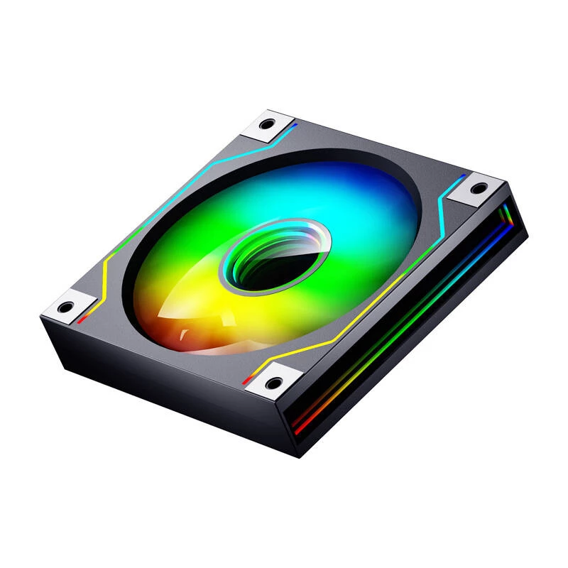 Ventoinha para caixa de computador 120 mm Darkflash DM20 preta, conector de 3 pinos, fluxo de ar padrão