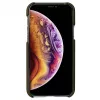 Capa Krusell Birka para Apple iPhone 11 Pro, capa castanho-escura efeito pele