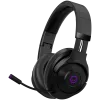 Lorgar Noah 702 (LRG-GHS702) auscultadores gaming sem fios, Bluetooth 5.3, recetor USB, AUX de 3,5 mm, drivers de 40 mm, 1000 mAh, RGB, pretos