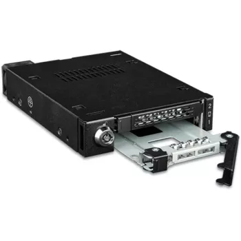 Adaptador para baía de unidade icy dock MB092VK-B para 2 x 6,3 cm U.2 / U.3 NVMe SSDs em baía de 3,5 polegadas (preto)