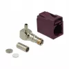 Conector coaxial DELOCK 89716 – FAKRA D macho, 90° angular, 13,8 × 21,5 × 9,5 mm