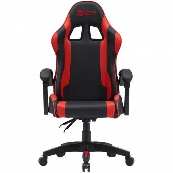 Cadeira gaming CANYON Core SGCH2 — design ergonómico, altura ajustável, preto/vermelho