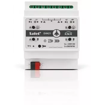 Satel KNX-DIM21 atuador dimmer para calha DIN de smart home