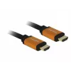 Cabo HDMI DeLOCK 85727 1m Type-A macho para macho preto dourado