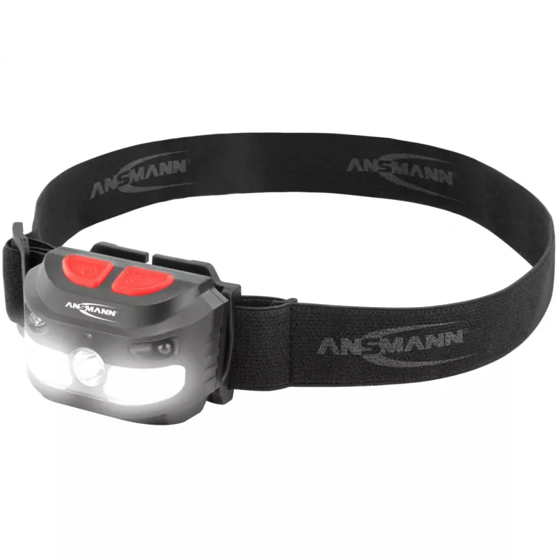 Lanterna frontal Ansmann HD250RS preta COB LED 4W IP54