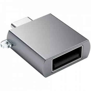 Adaptador Satechi USB-C para USB 3.0 Space Gray design elegante e alta qualidade - design compacto - - - (179979)