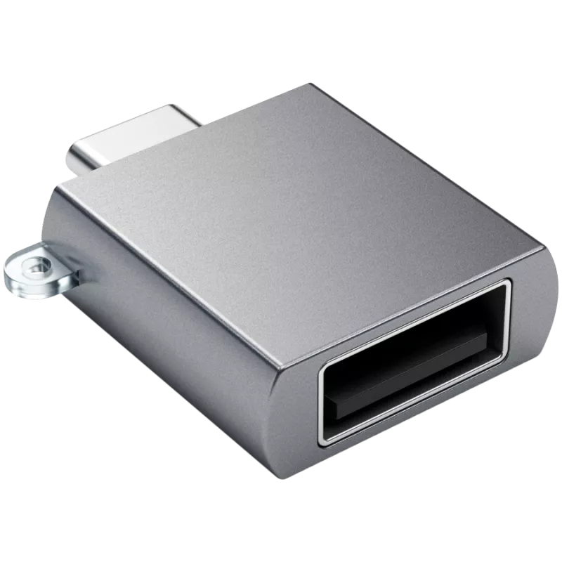 Adaptador Satechi USB-C para USB 3.0 Space Gray design elegante e alta qualidade - design compacto - - - (179979)