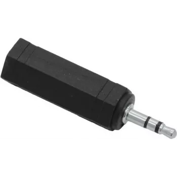 Adaptador de áudio Omnitronic jack de 3,5 mm macho para jack de 6,35 mm fêmea estéreo 3022631W