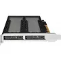 Rack de armazenamento móvel RAIDSONIC ToughArmor MB842MP-B — 2 baías removíveis para M.2 NVMe, PCIe 4.0 x16