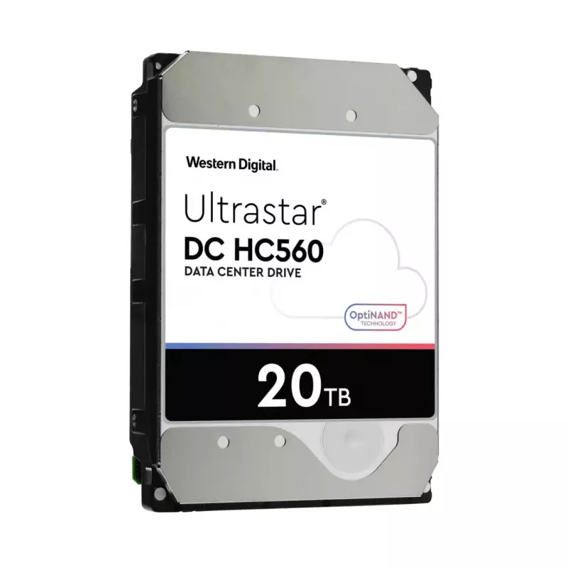 WD Ultrastar DC HC560 - Disco rígido - 20TB - interno - 3.5 (8,9 cm) - SATA 6Gb/s - 7200 rpm - Memória intermédia: 512MB (0F38785)