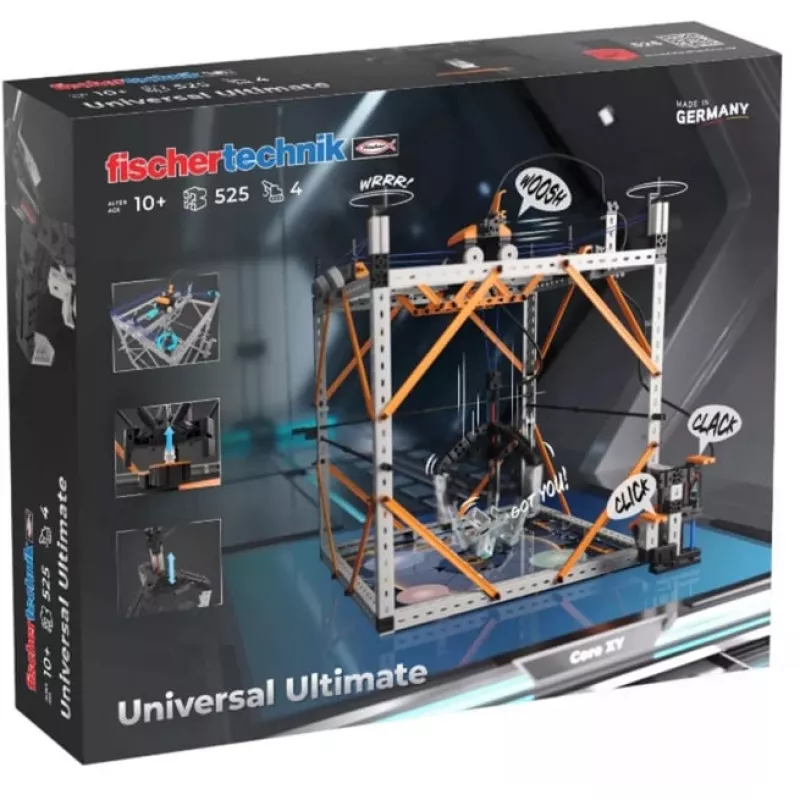 Conjunto de construção educativo Fischertechnik Universal Ultimate 576102 — componentes modulares para aprendizagem e prototipagem