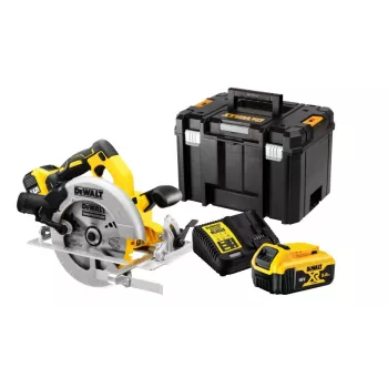 Serra circular portátil DeWALT DCS570P2-QW 18,4 cm prateado, amarelo 5500 rpm