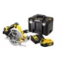 Serra circular portátil DeWALT DCS570P2-QW 18,4 cm prateado, amarelo 5500 rpm