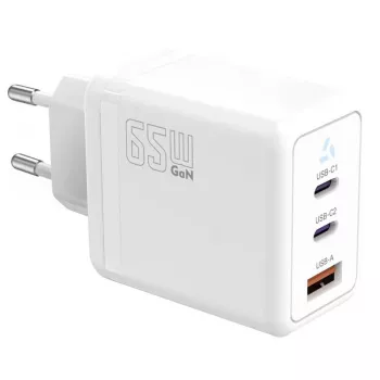 Carregador TB AZTBXUL3USB65WW — 65W USB-C Power Delivery com 2 ligações (1x USB-C, 1x USB-A)