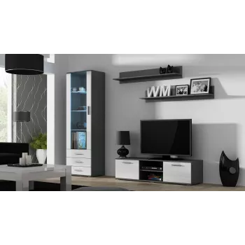 Suporte de TV para cama SOHO 140 cinzento/branco brilhante